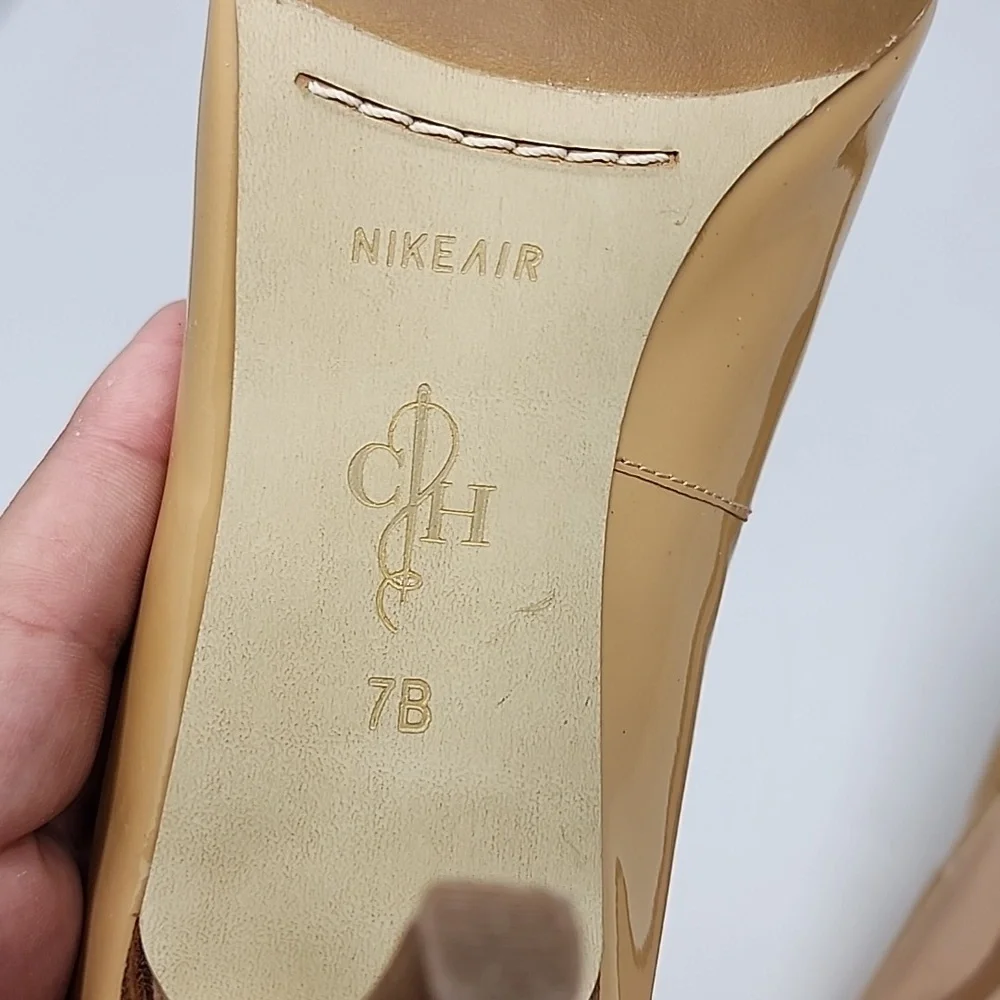 Cole Haan Peep Toe Women's Heel Pumps Nude Size 7